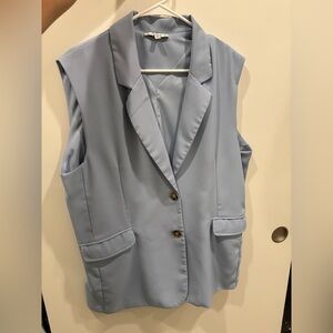 HYFVE Light Blue Sleeveless Blazer